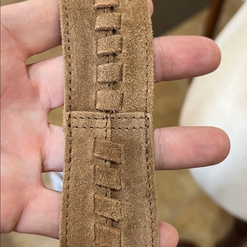 Haute Hippie | Tan Suede/Leather Festival Hobo Bag w/ Matching Mini Bag - Picture 7 of 17